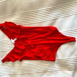 Keith Red Bodysuit